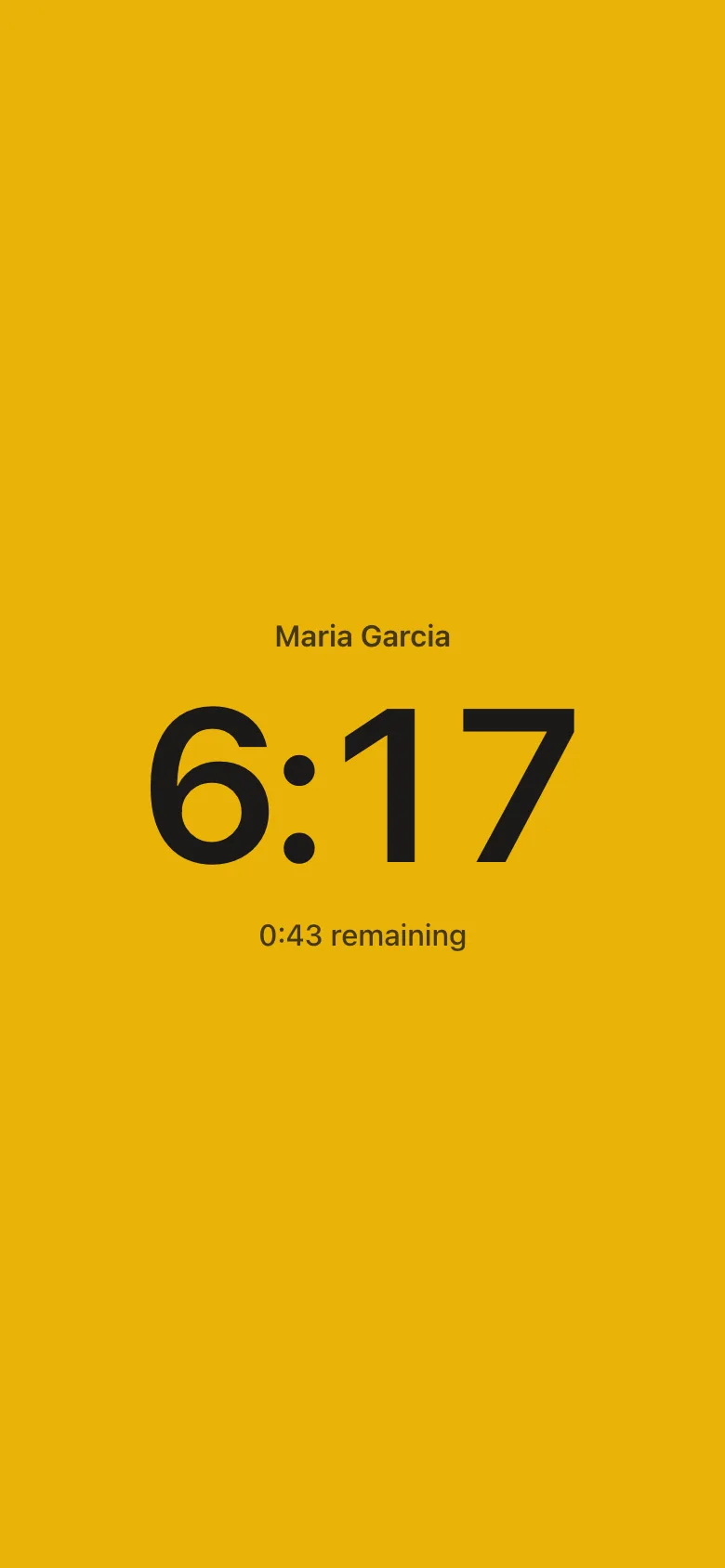 Signal mode filling the screen with yellow